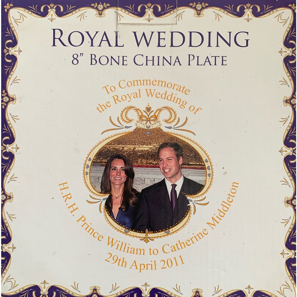 Royal wedding commemorative plate